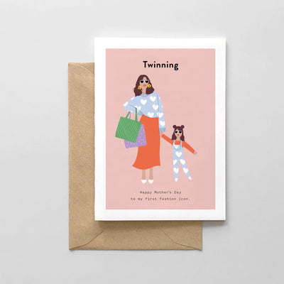 Twinning - Mother's Day Card by Spaghetti & Meatballs Paper Goods + Party Supplies Spaghetti & Meatballs   