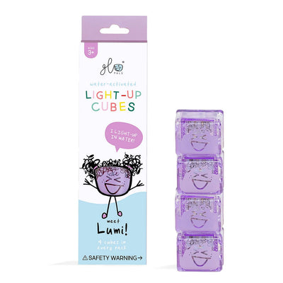 Light Up Cubes Set of 4 by Glo Pals