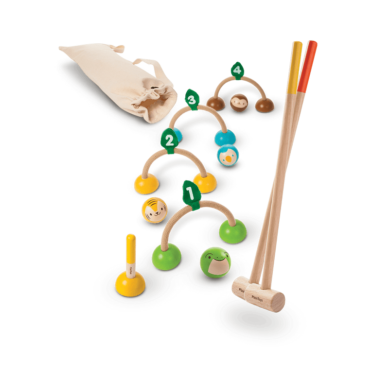 Plan toys croquet shop set