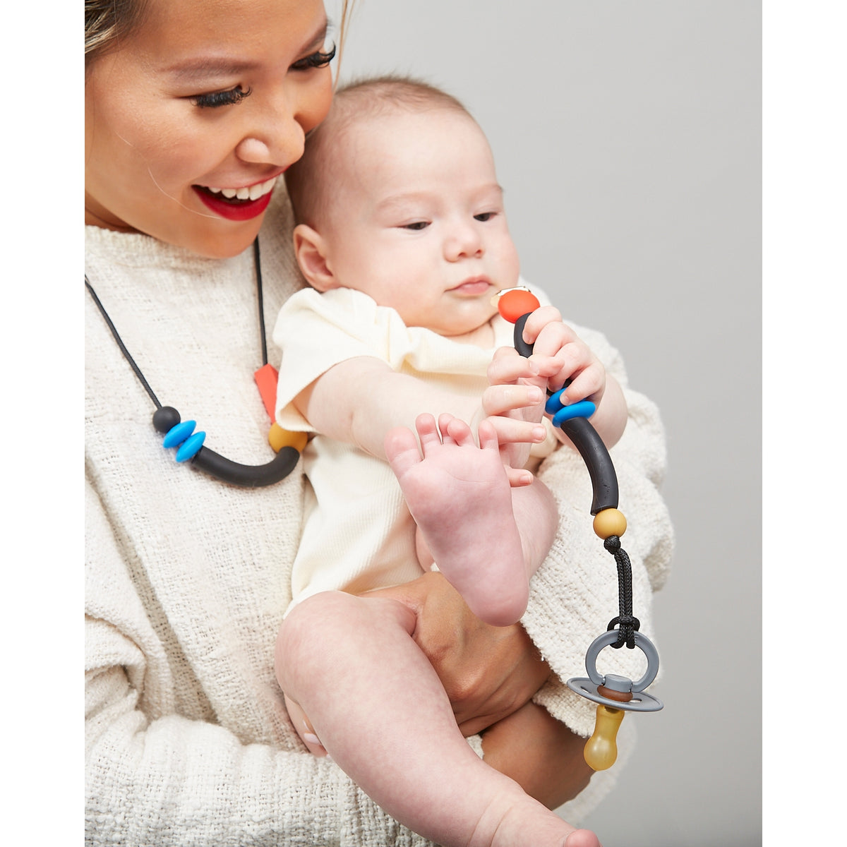 Cobalt Balance Teething Necklace by January Moon Accessories January Moon   