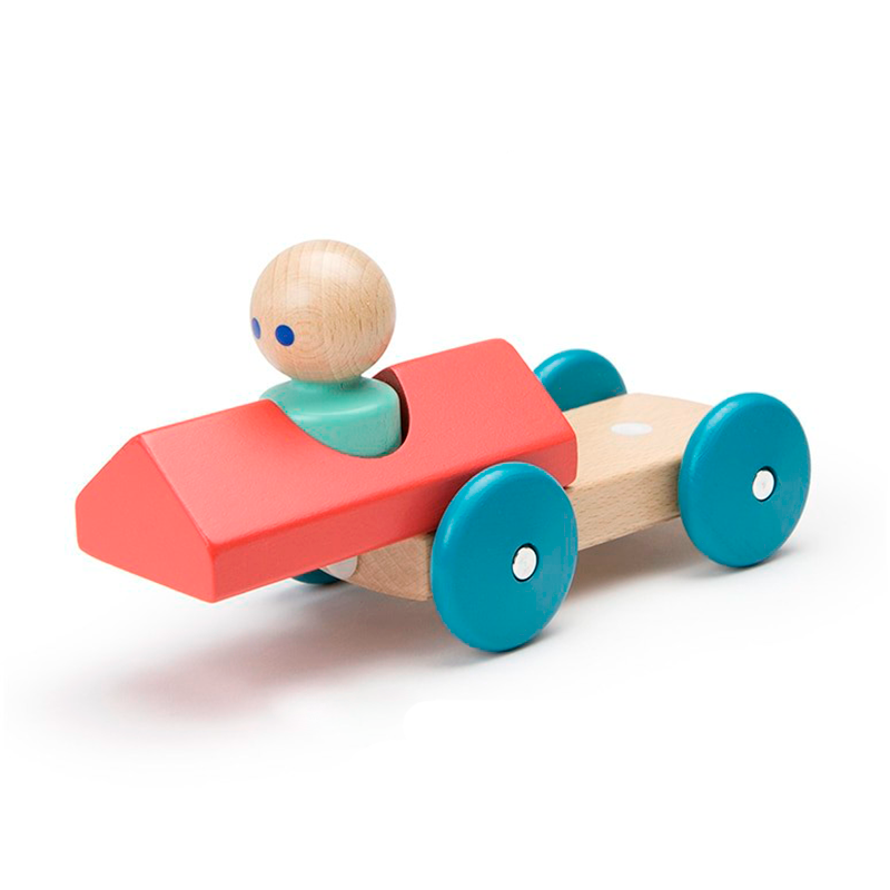 Magnetic Racer Wooden Toy - Poppy by Tegu Toys Tegu   