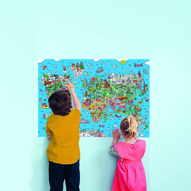 Atlas Giant Poster & Stickers by OMY Toys OMY   