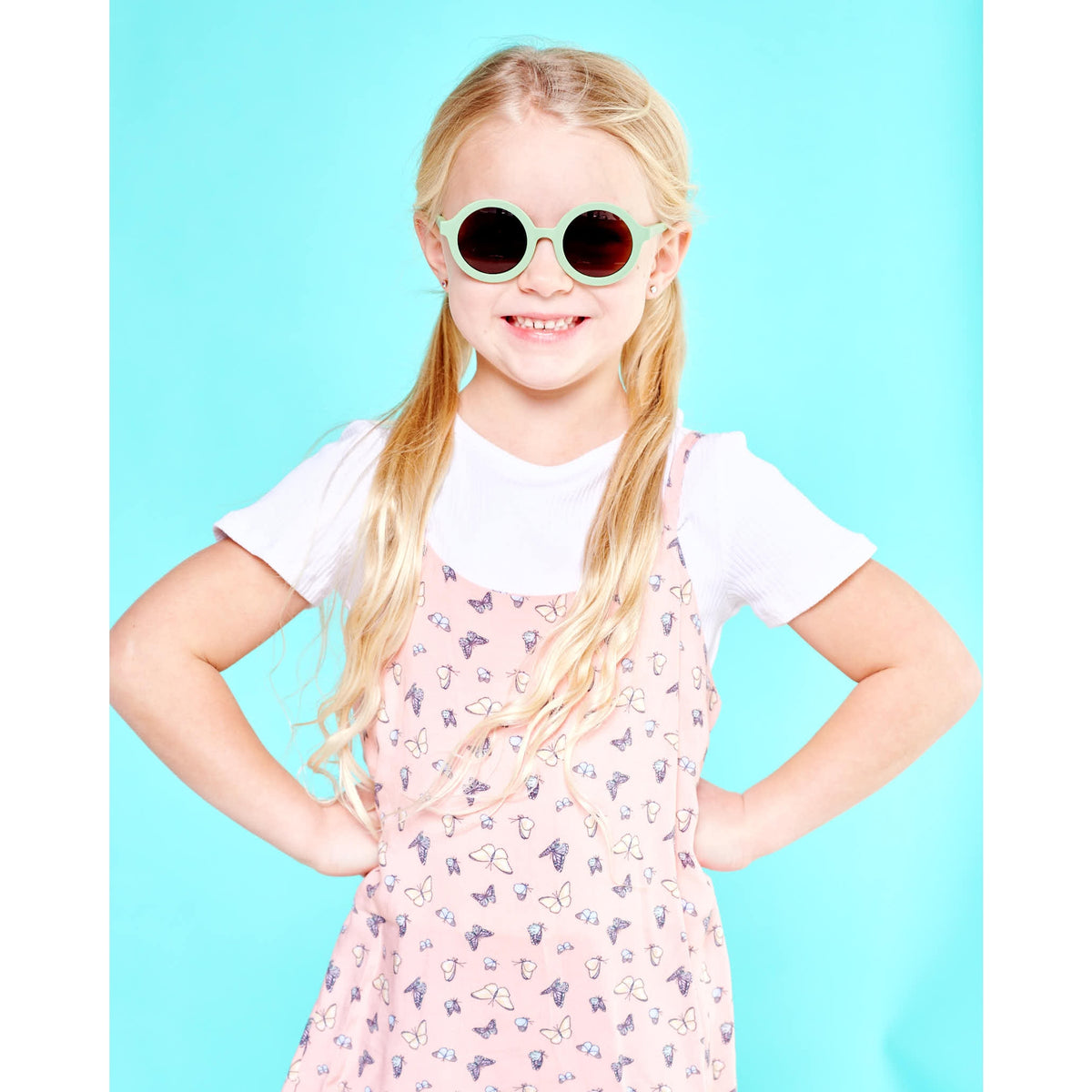 Euro Round Sunglasses - All the Rage Sage with Amber Lens by Babiators Accessories Babiators   