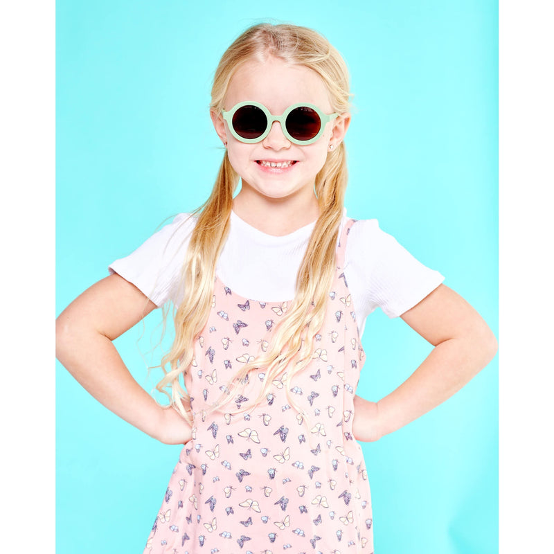Euro Round Sunglasses - All the Rage Sage with Amber Lens by Babiators Accessories Babiators   