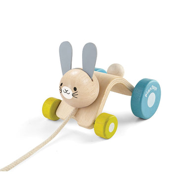 Hopping Rabbit Pull Toy by Plan Toys Toys Plan Toys   