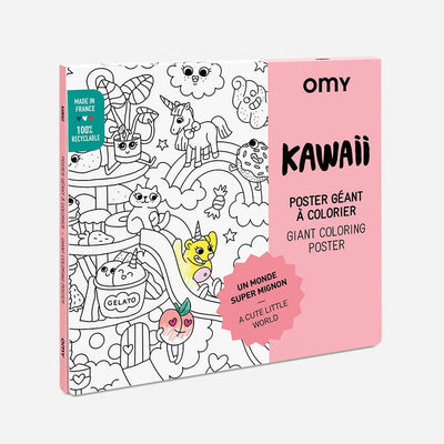 Giant Coloring Poster - Kawaii by OMY Toys OMY   
