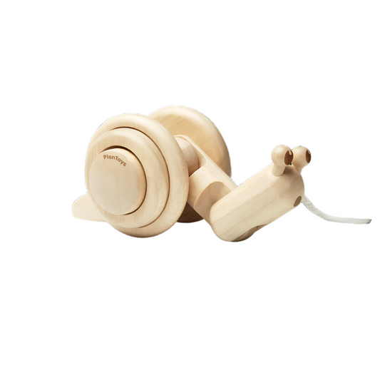 Pull Along Snail - Natural by Plan Toys