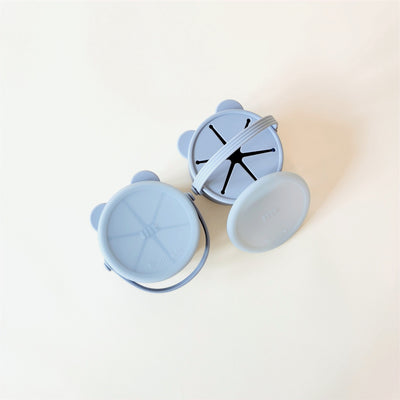 Koa Bear Snack Cups by Minito & Co Nursing + Feeding Minito & Co. Little Blue  