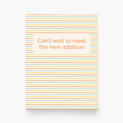 Can't Wait to Meet the New Addition Greeting Card by paper&stuff Paper Goods + Party Supplies paper&stuff   