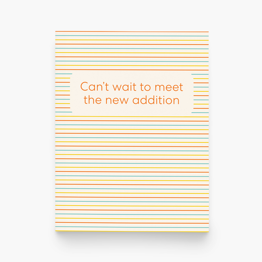 Can't Wait to Meet the New Addition Greeting Card by paper&stuff