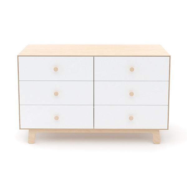 Sparrow 6 Drawer Dresser - Birch / White by Oeuf Furniture Oeuf   