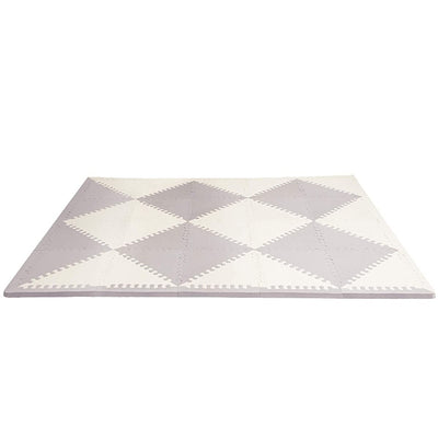 Playspot Geo Foam Floor Tiles - Grey + Cream by Skip Hop Decor Skip Hop   
