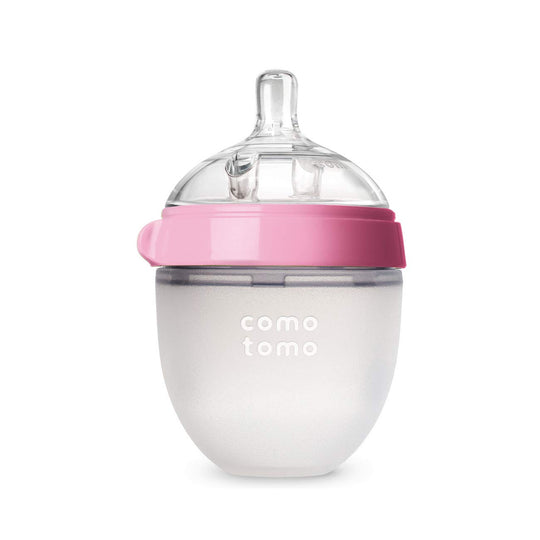 Comotomo Natural Feel Baby Bottle - Pink 5 Oz