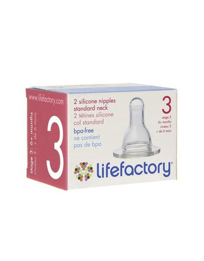 Lifefactory Silicone Nipples - 2 Pack Nursing + Feeding Lifefactory   