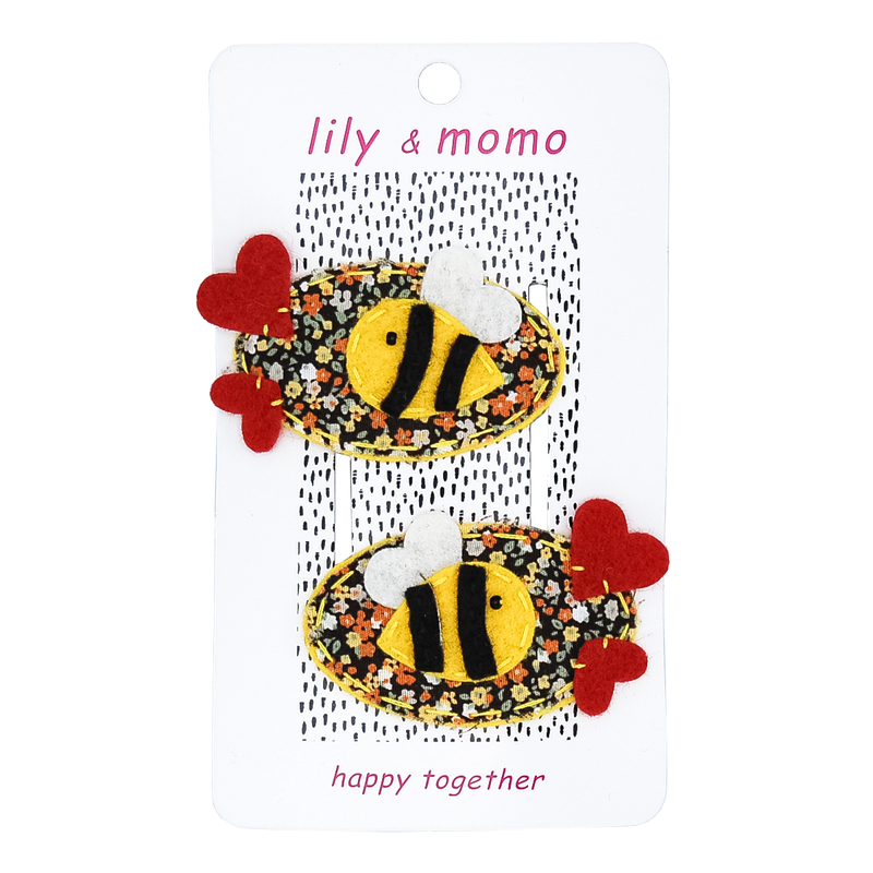 Honey Bee Hair Clips by Lily + Momo Accessories Lily + Momo   
