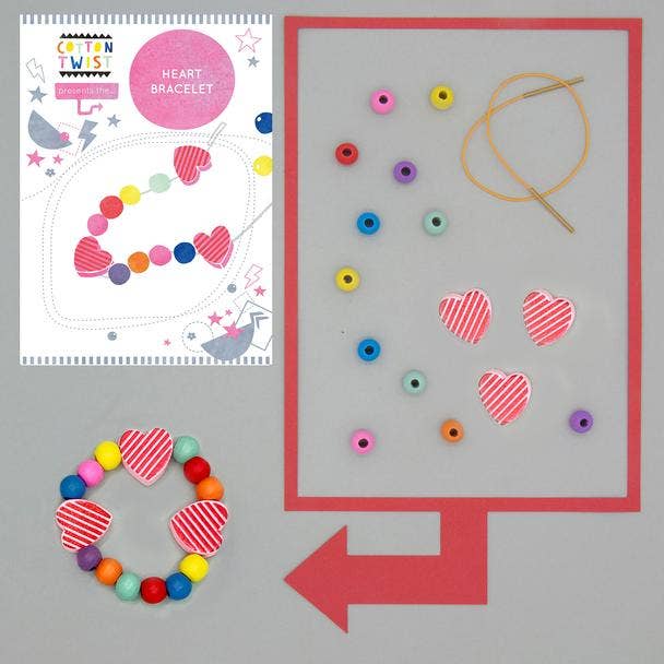 Make Your Own Heart Bracelet Kit by Cotton Twist Toys Cotton Twist   