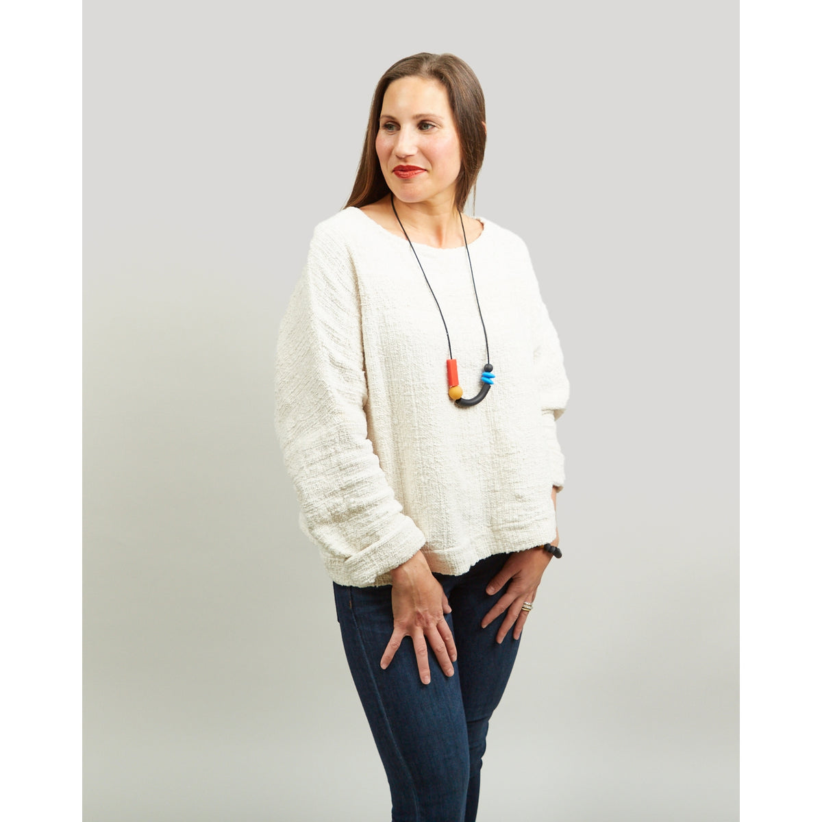 Cobalt Balance Teething Necklace by January Moon Accessories January Moon   