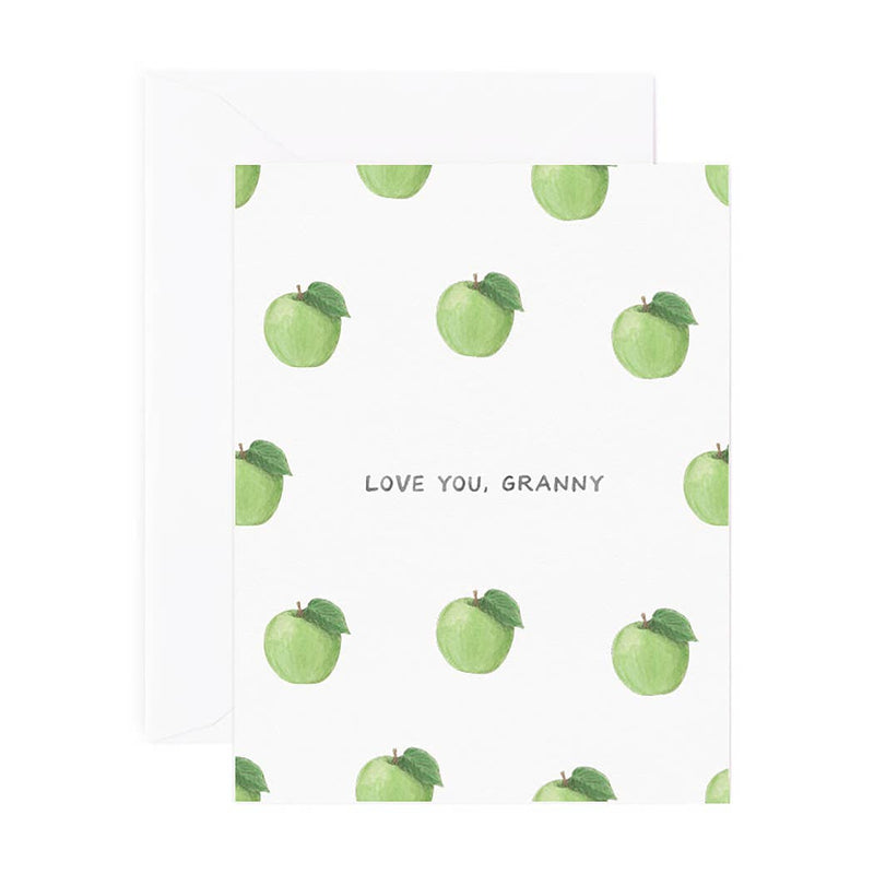 Love You Granny (Smith) Grandma Card by Amy Zhang