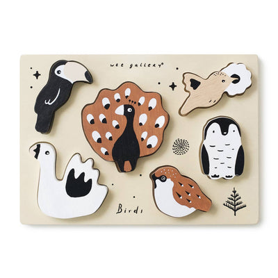 Wooden Tray Puzzle - Birds by Wee Gallery Toys Wee Gallery   