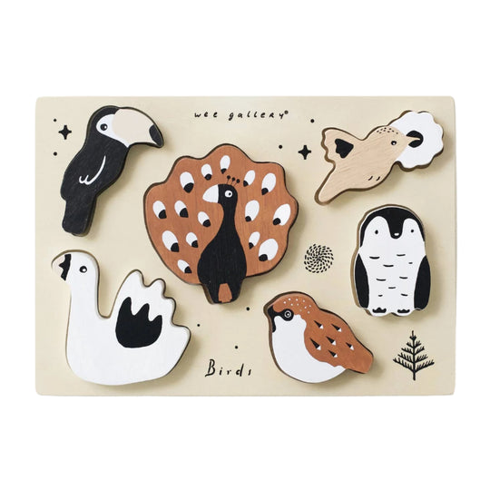 Wooden Tray Puzzle - Birds by Wee Gallery