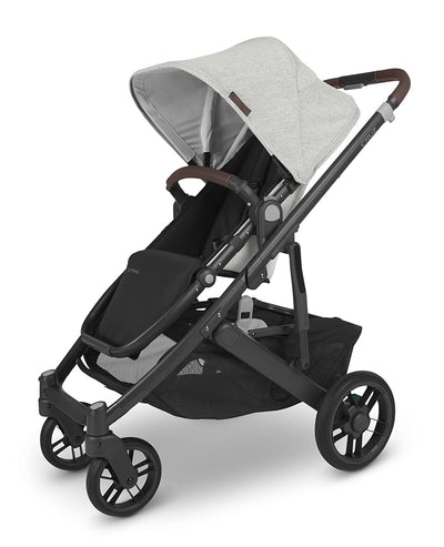 Cruz V2 Stroller by UPPAbaby Gear UPPAbaby ANTHONY (white & grey chenille/carbon/saddle leath  