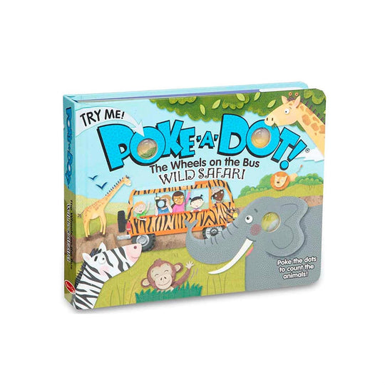 Poke-A-Dot Book - The Wheels on the Bus Wild Safari