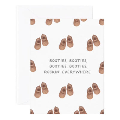 Miss New Booties Baby Card by Amy Zhang Paper Goods + Party Supplies Amy Zhang   