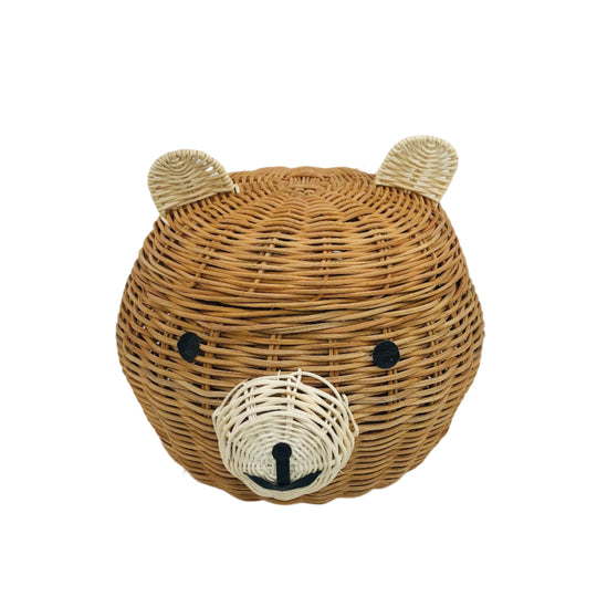 Rattan Bear Storage Basket by EcoFreax