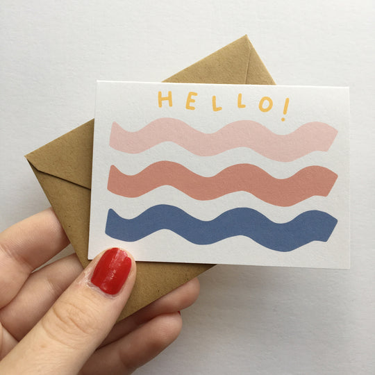 Tiny Enclosure Card - Hello! by Allie Biddle