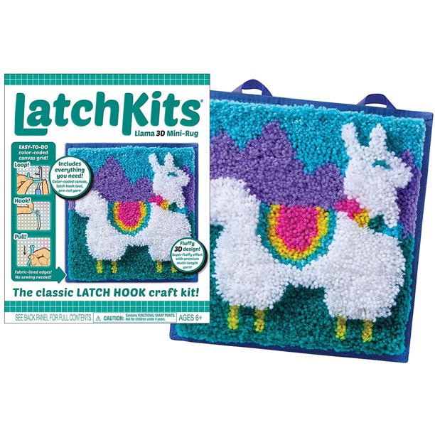 Llama 3D Latch Hook Kit by LatchKits Toys LatchKits   