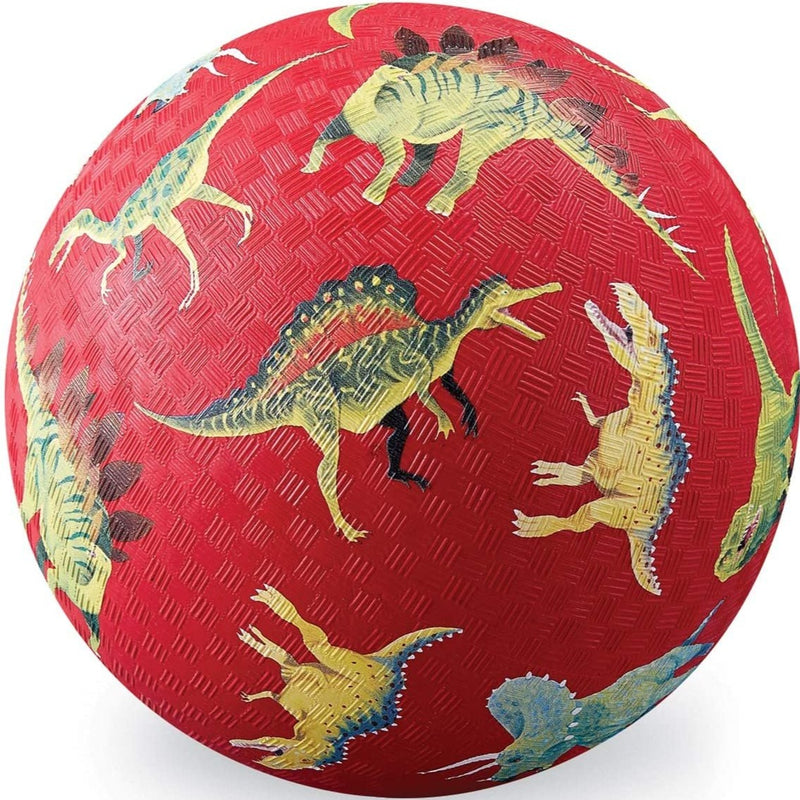 5" Playground Ball - Red Dinosaurs by Crocodile Creek