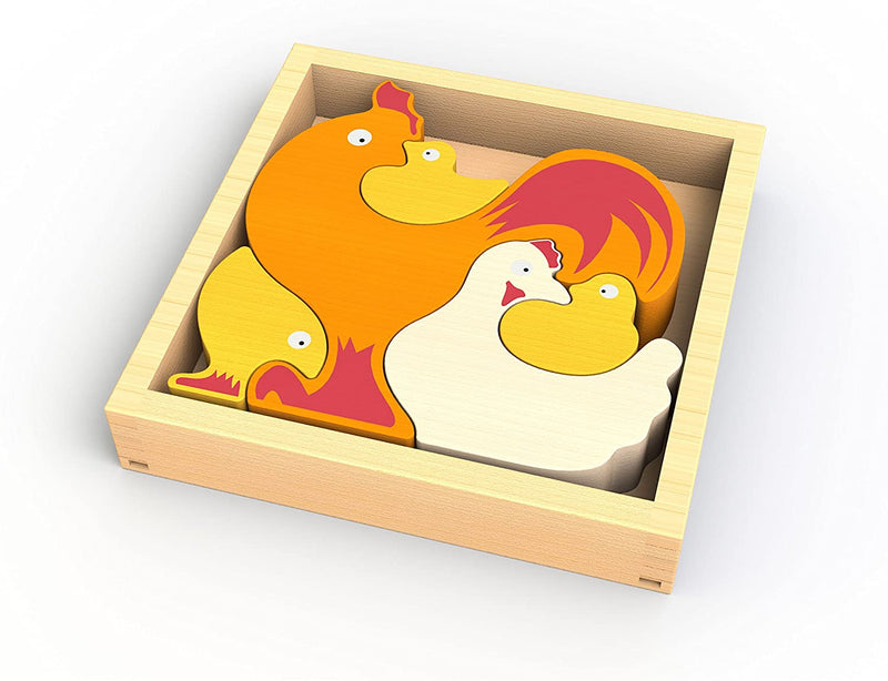 Chicken Family Puzzle by Begin Again Toys Begin Again   