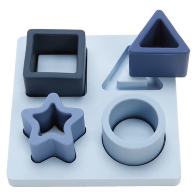 Silicone Shape Puzzle - Blue by Three Hearts Toys Three Hearts   