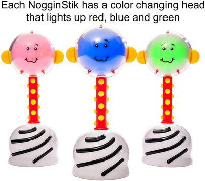 NogginStik Developmental Light-Up Rattle Toys SmartNoggin   