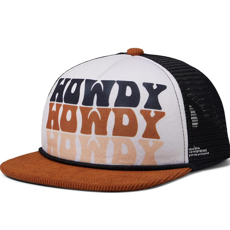 Howdy Trucker Hat - Natural/Rust by Tiny Whales