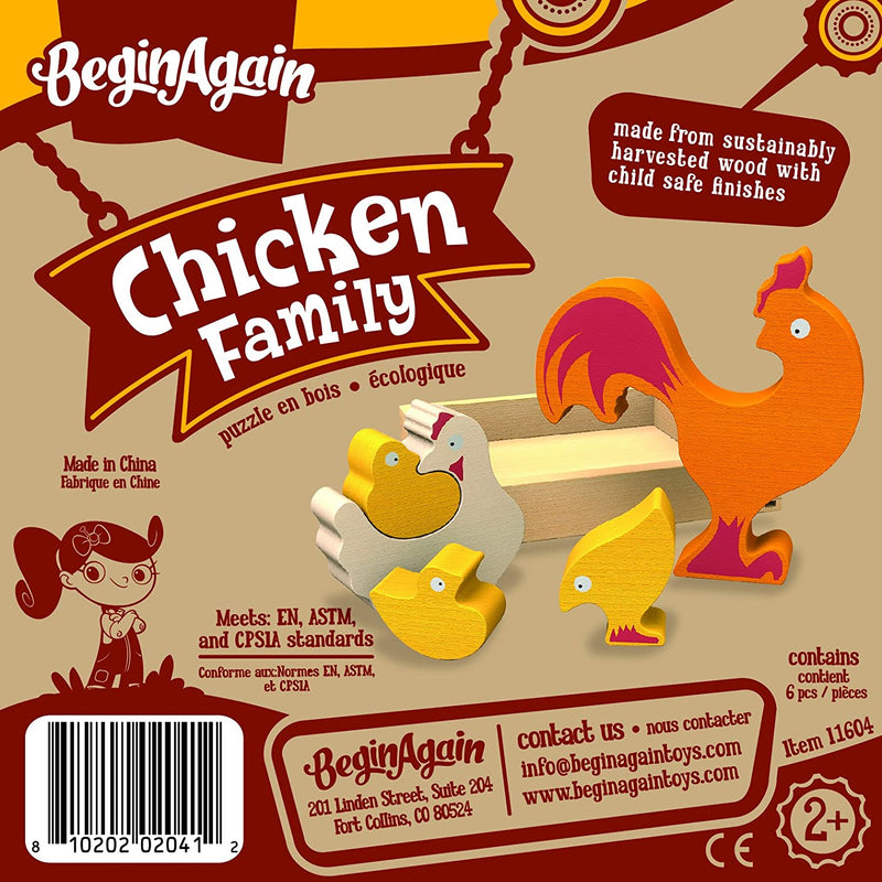 Chicken Family Puzzle by Begin Again Toys Begin Again   