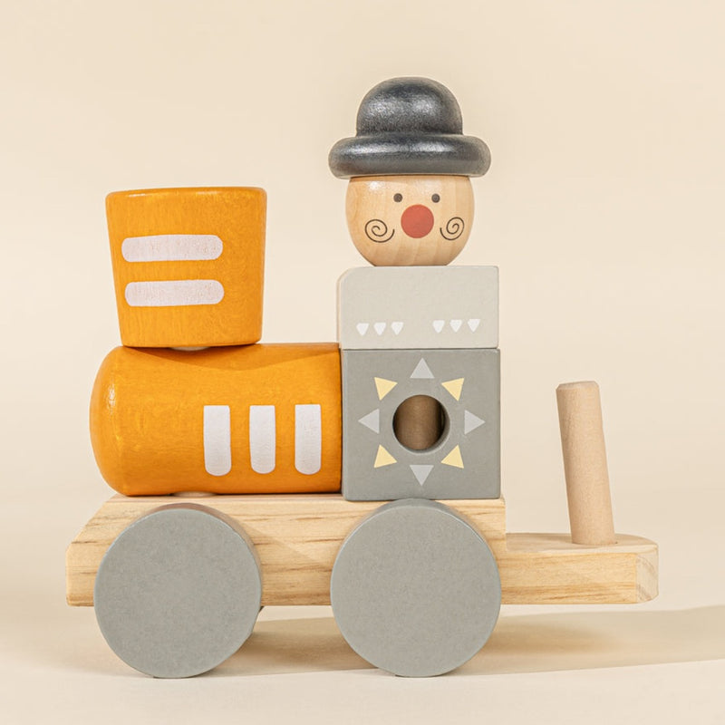 Wooden Stacking Train - Circus by Coco Village Toys Coco Village   