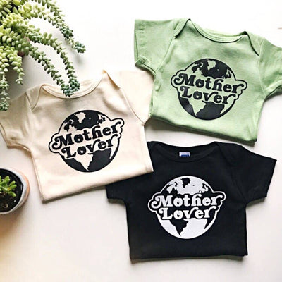 Mother Lover Baby Bodysuit - Natural by Savage Seeds Apparel Savage Seeds   