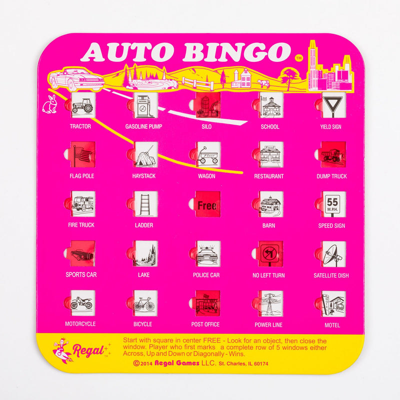 Travel Bingo Cards by Regal Games Toys The Original Toy Company   