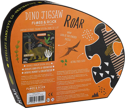 Dinosaur Jigsaw - 20 Pieces by Floss & Rock Toys Floss & Rock   