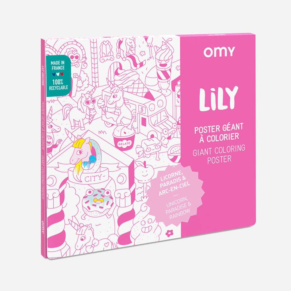 Giant Coloring Poster - Unicorn by OMY Toys OMY   