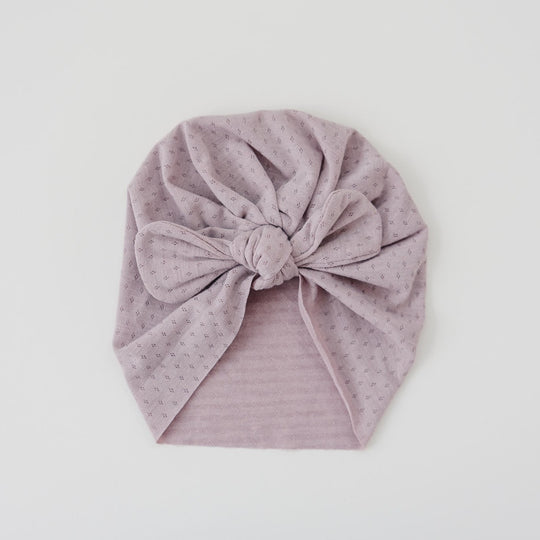 Lightweight Spring Bow Baby Turban - Peony by Golden Dot Lane