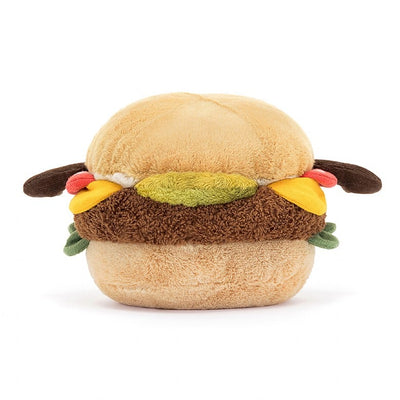 Amuseable Burger - 4.25 Inch by Jellycat