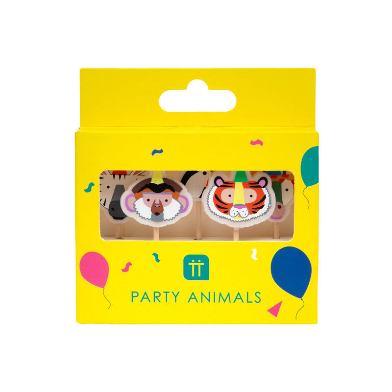Animal Birthday Candles 5 Pack by Talking Tables Paper Goods + Party Supplies Talking Tables   