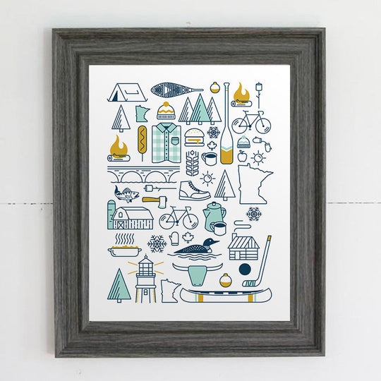 Minnesota Patchwork Print by Abbey's House