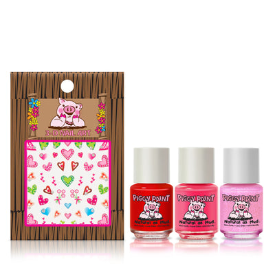 Nail Polish Set - All the Heart Eyes by Piggy Paint Accessories Piggy Paint   