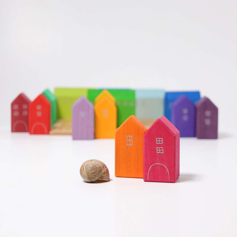 Houses Wooden Block Set by Grimm&