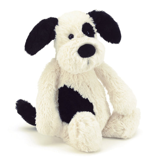 Bashful Black + Cream Puppy - Big by Jellycat