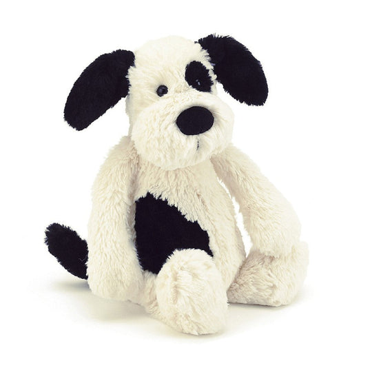 Bashful Black + Cream Puppy - Original by Jellycat