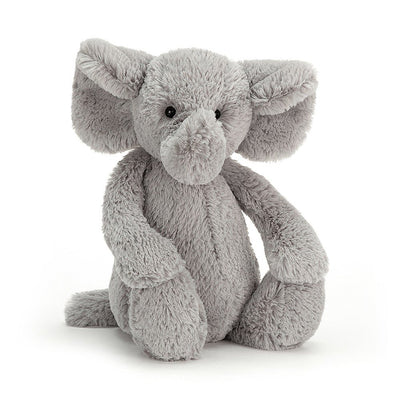 Bashful Grey Elephant - Medium 12 inch by Jellycat Toys Jellycat   
